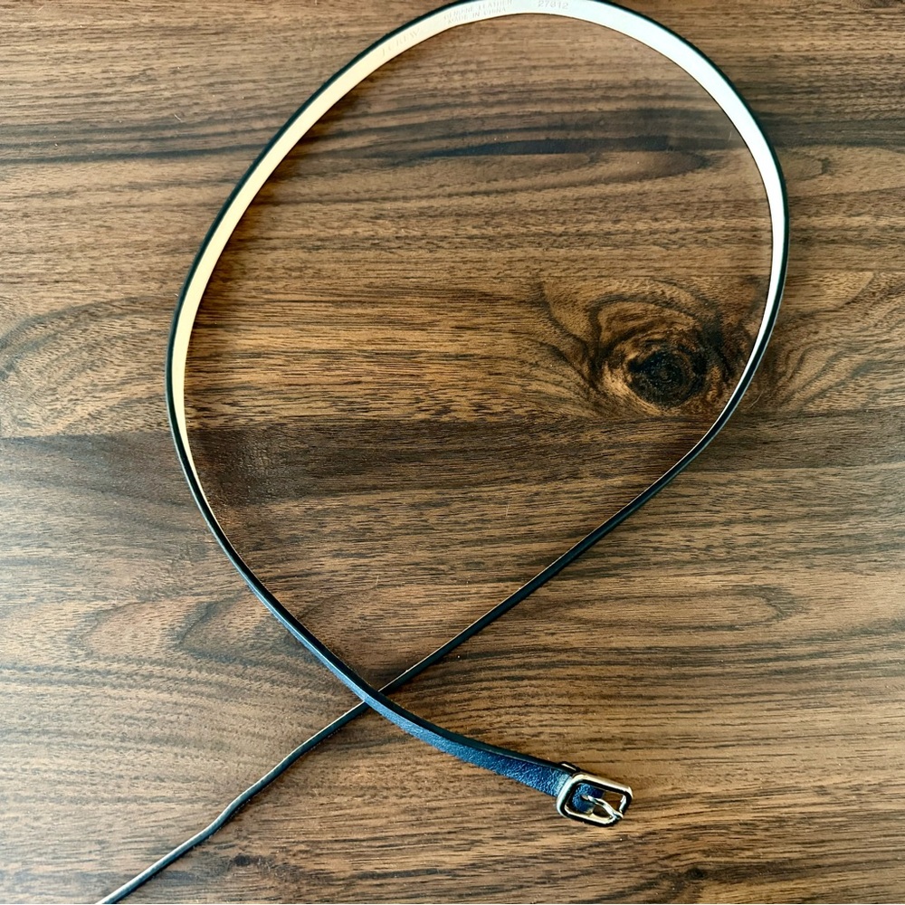 J. Crew Black and Cream Women's Belt